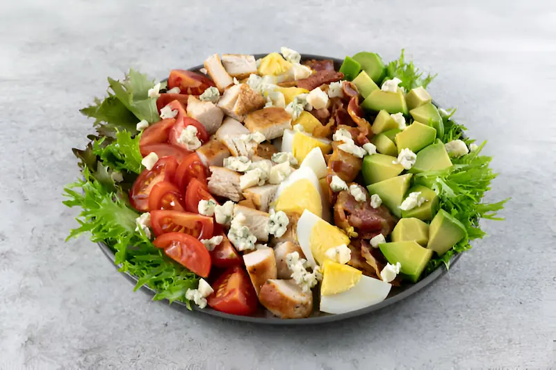 Cobb salad with blue cheese