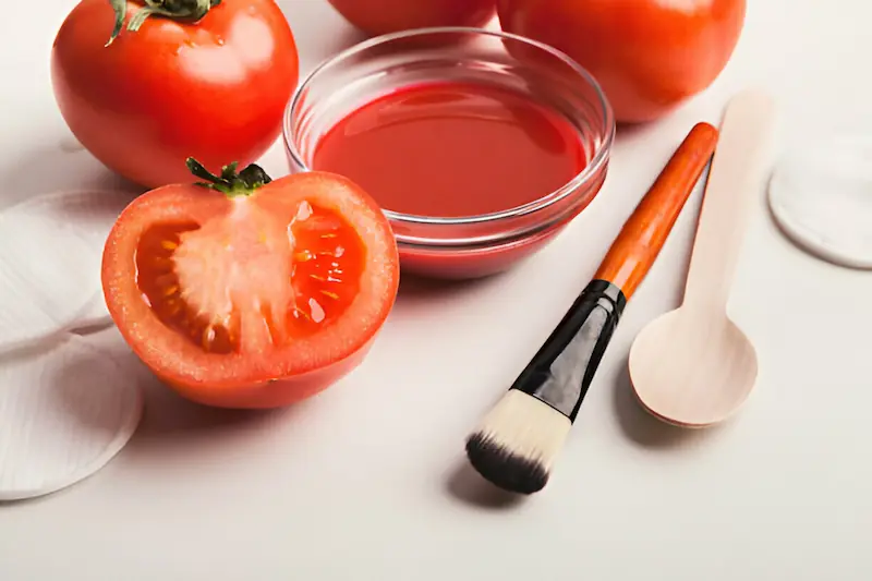 Tomatoes are used in making cosmetics
